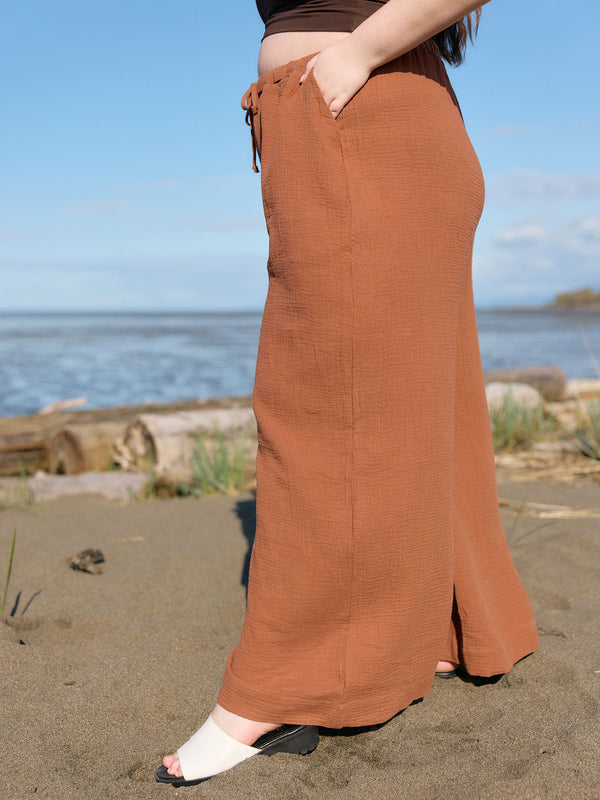 sloane pant ultra wide leg cotton gauze pant bohemian style
