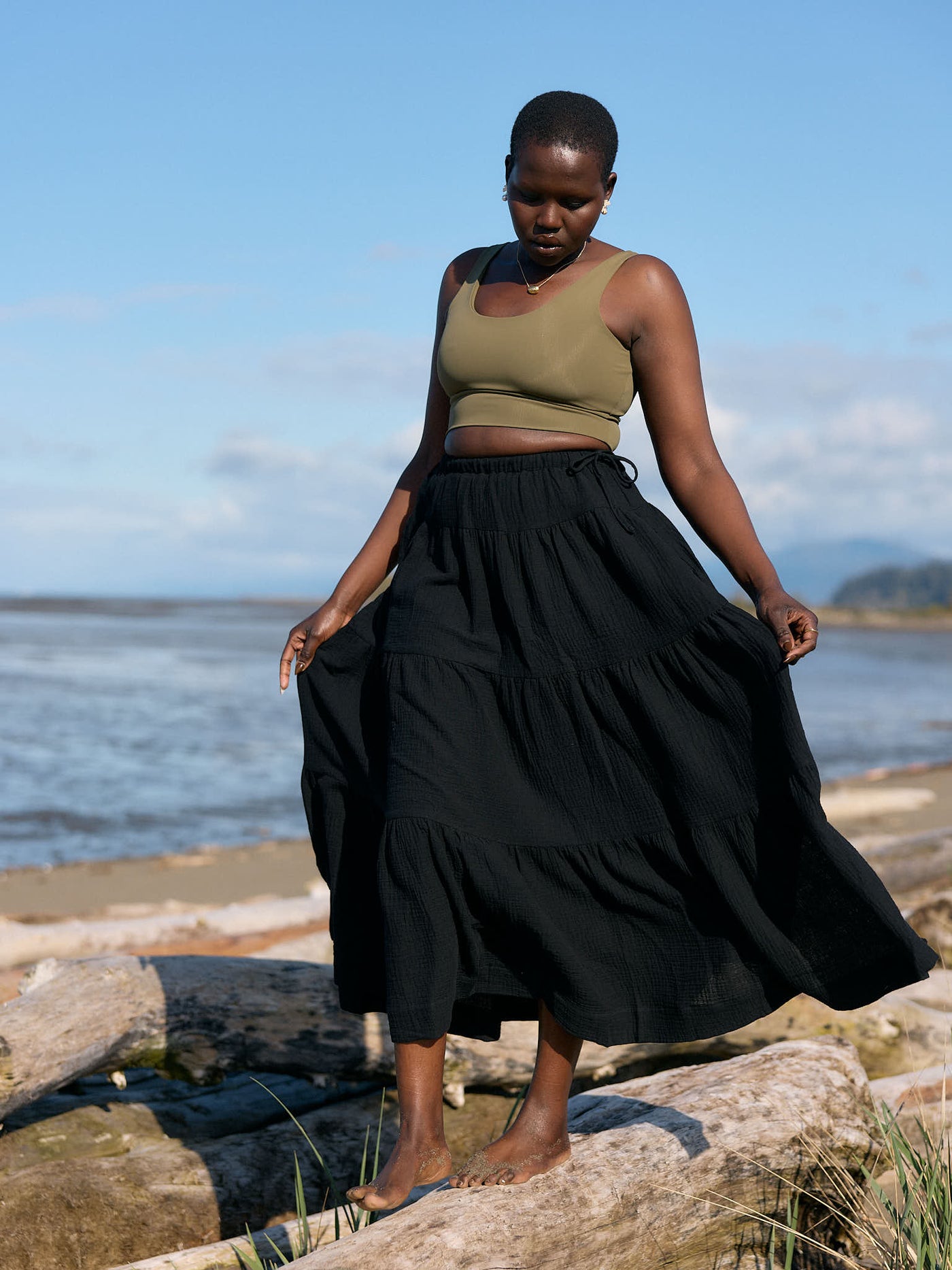 BLACK TEGAN SKIRT