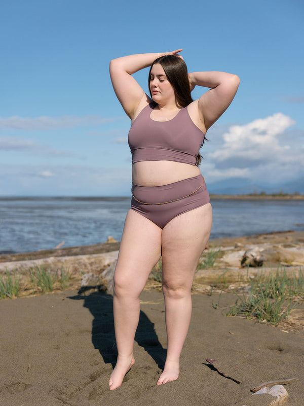 plus size bikini bottom roll down waistband