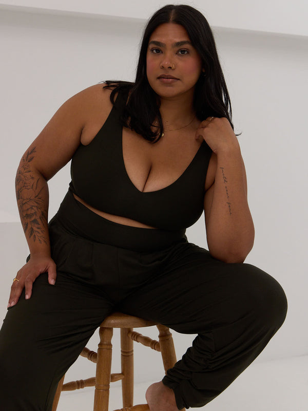 Wirefree bamboo bra made in Canada slow fashion