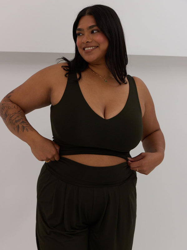 Wirefree bamboo bra made in Canada slow fashion