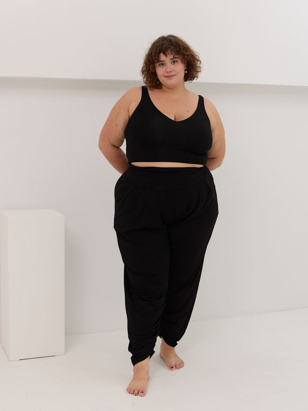 Free Label slow fashion canadian made bamboo harem pant