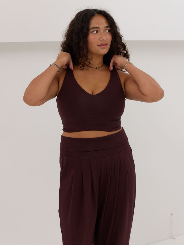 Free Label Cherry Cola Andie Bra. Wireless push up bra for smaller boobs