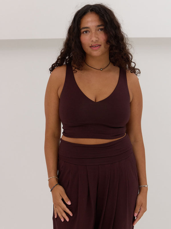 Free Label Cherry Cola Andie Bra. Wireless push up bra for smaller boobs