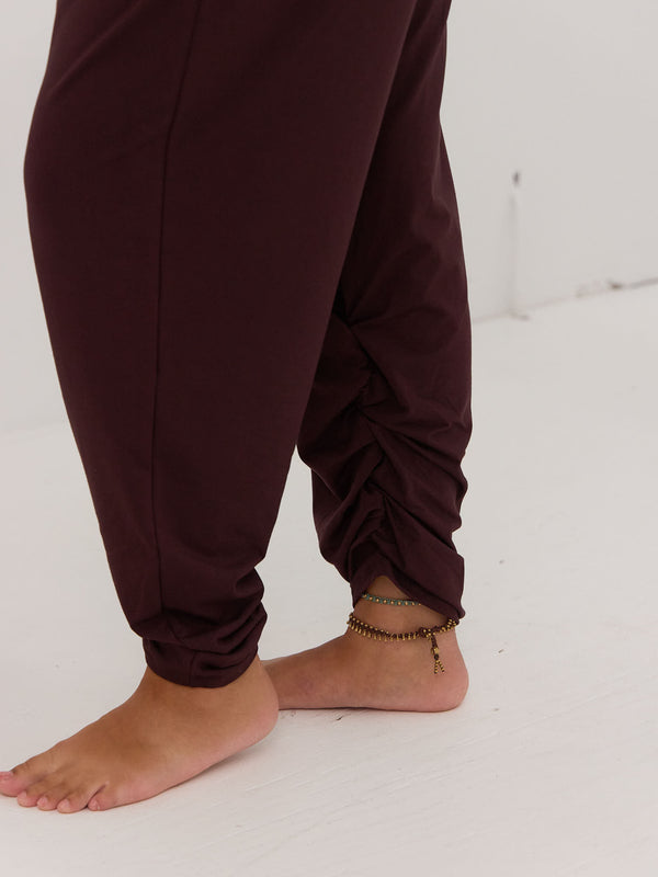 Free Label cherry cola sunday pant, bamboo harem pant made in canada 