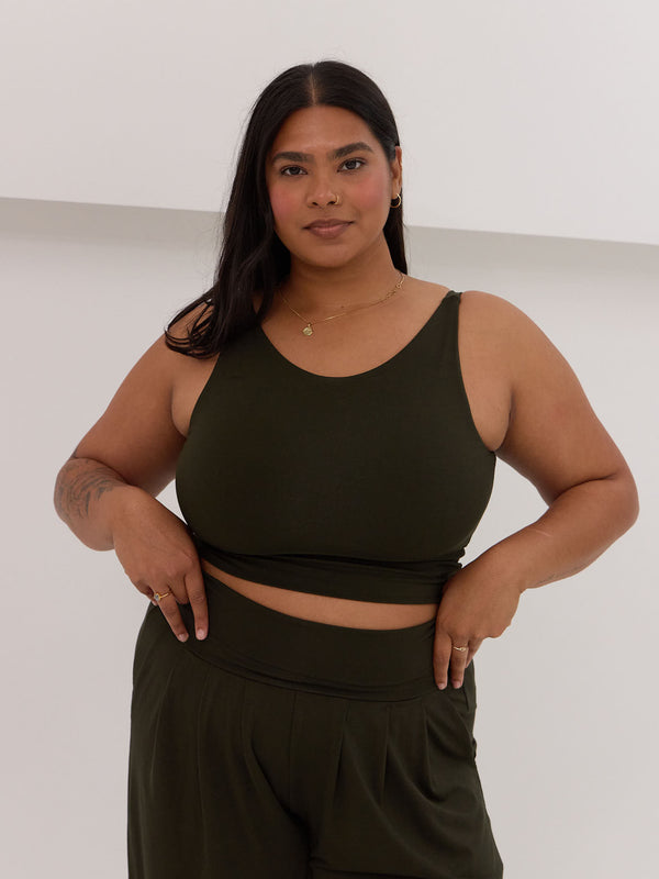 Wirefree bamboo bra made in Canada slow fashion