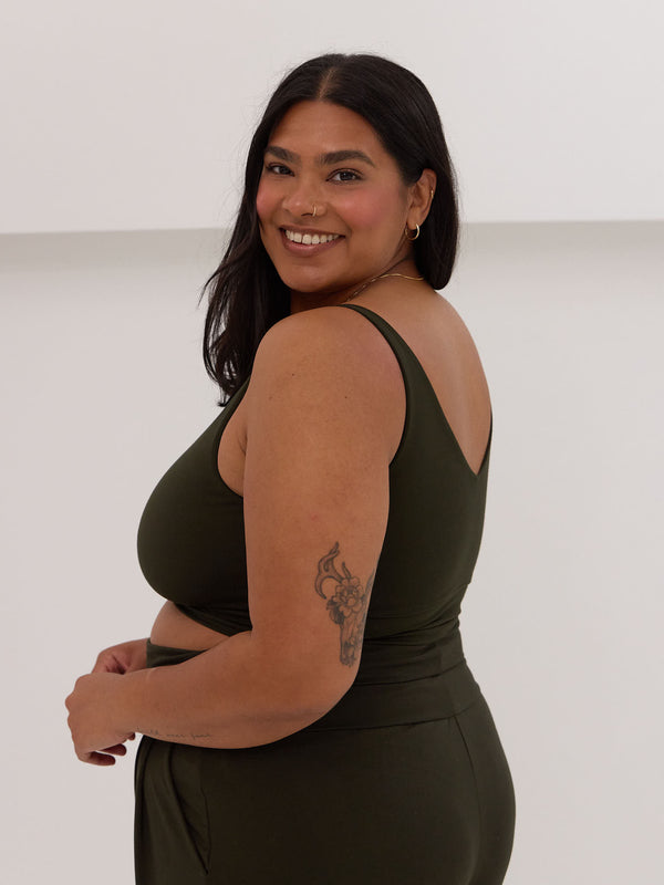Wirefree bamboo bra made in Canada slow fashion