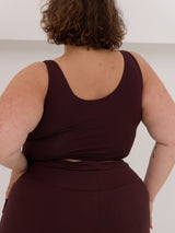Free Label becky bra in cherry cola, wireless canadian made bra
