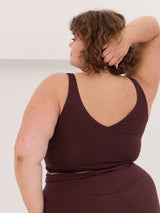 Free Label becky bra in cherry cola, wireless canadian made bra