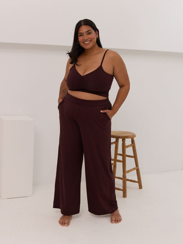 Free label slow fashion carrie bra, spaghetti strap bralette with adjustable straps