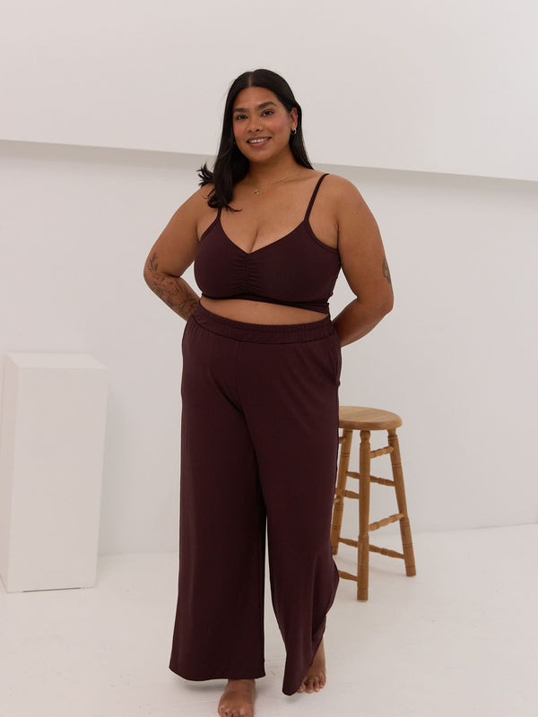Free Label Loretta Pant, Canadian made wide leg bamboo pant