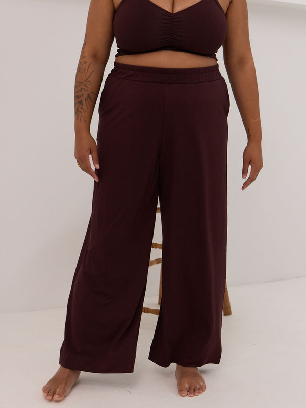 Free Label Loretta Pant, Canadian made wide leg bamboo pant
