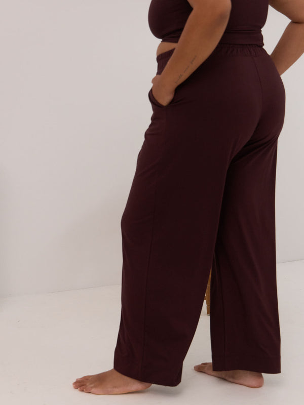 Free Label Loretta Pant, Canadian made wide leg bamboo pant
