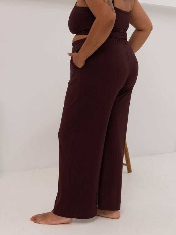 Free Label Loretta Pant, Canadian made wide leg bamboo pant