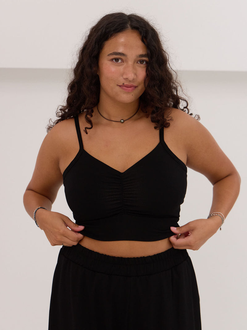 adjustable strap bralette bamboo made in canada