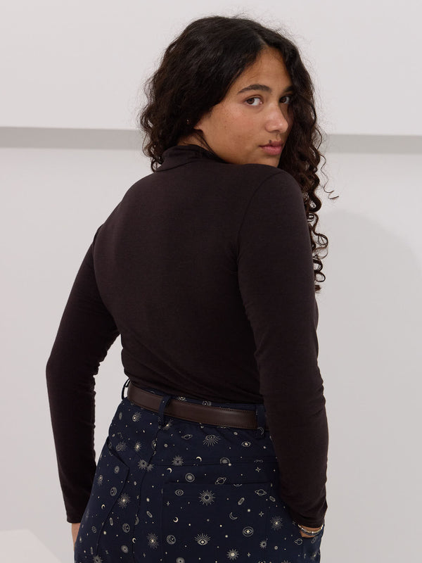 Canadian made sustainable mockneck top