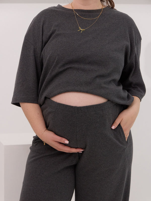 maternity friendly matching cotton lounge set