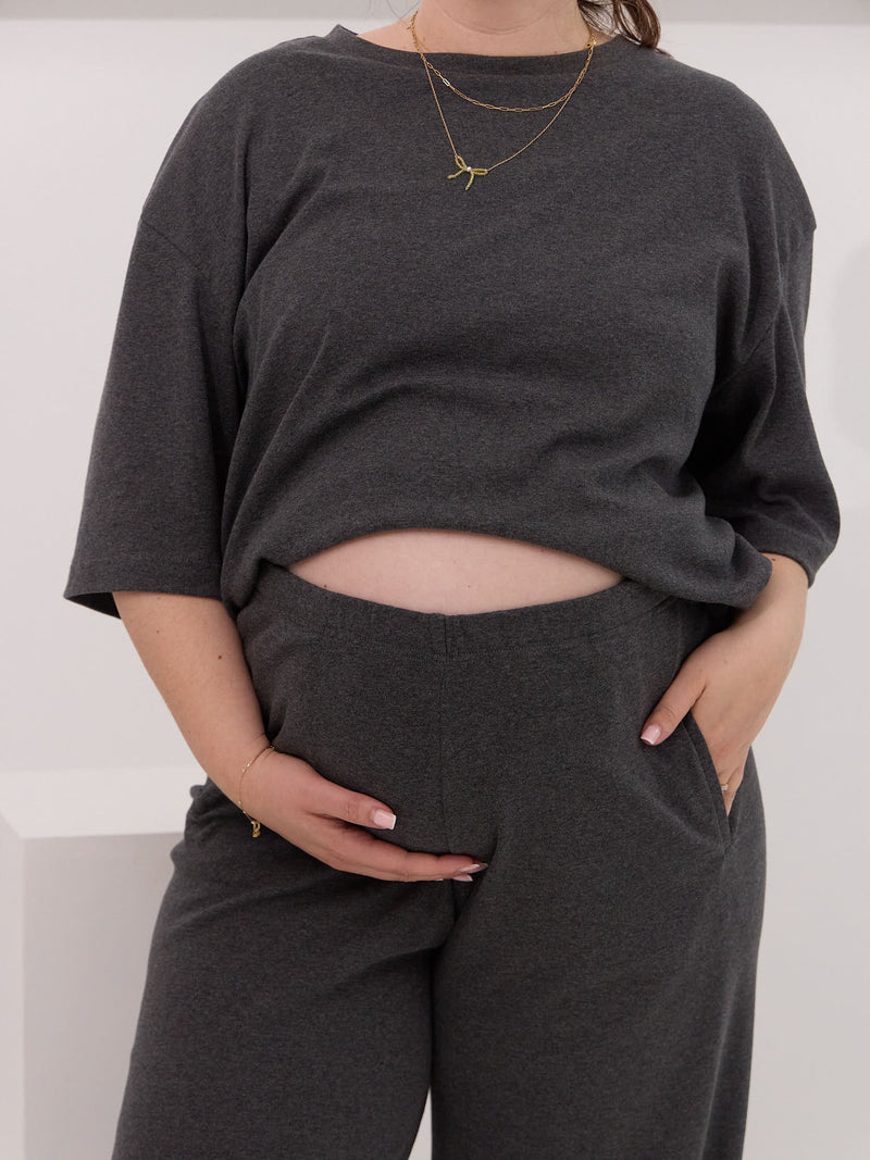 maternity friendly matching cotton lounge set