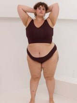 Cherry Cola dark red kimmie undie made in canada bamboo underwear