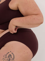 Cherry Cola dark red kimmie undie made in canada bamboo underwear