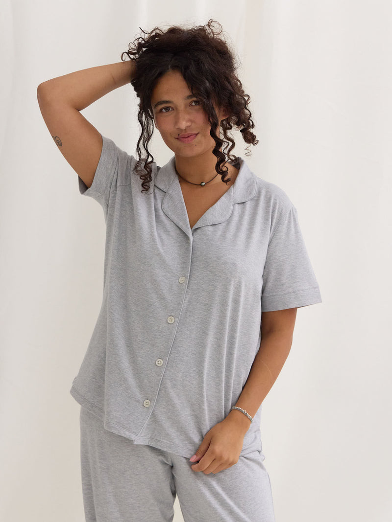 Grey lounge set, matching pajama set, canadian made pjs