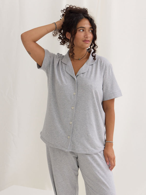 Grey lounge set, matching pajama set, canadian made pjs