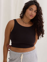 Free Label wireless elastic free bra, nursing bra, dark brown