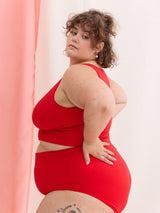 picante red high rise bamboo underwear made in canada