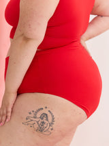 picante red high rise bamboo underwear made in canada