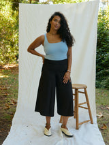 canadian made black culottes, gauchos, palazzo pants