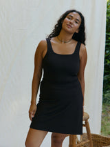 Free Label black rina built in bra tank top