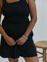 Free Label black bamboo skort size inclusive