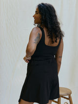 Free Label black rina built in bra tank top
