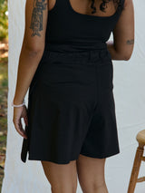 Free Label black bamboo skort size inclusive