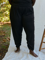 Free Label Cold Brew Sunday Crop - bamboo jogger