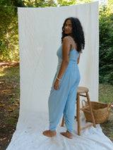 Free Label Beach Sunday Crop bamboo harem pant