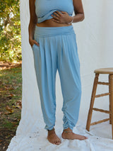 Free Label Beach Sunday Crop bamboo harem pant