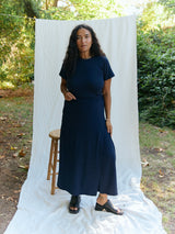 Free Label navy demi crop - skapri, skirt capri