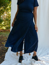 Free Label navy demi crop - skapri, skirt capri