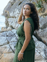 PINE LINEN LOIS TOP