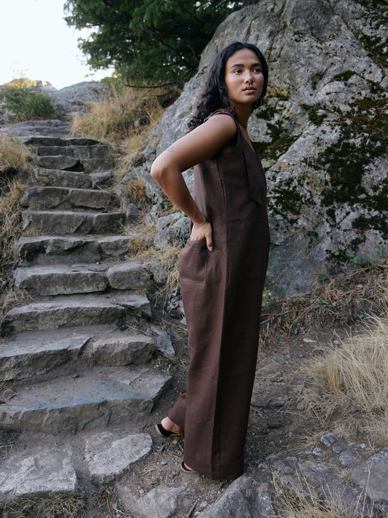 WOODS LINEN FRIEDA JUMPSUIT