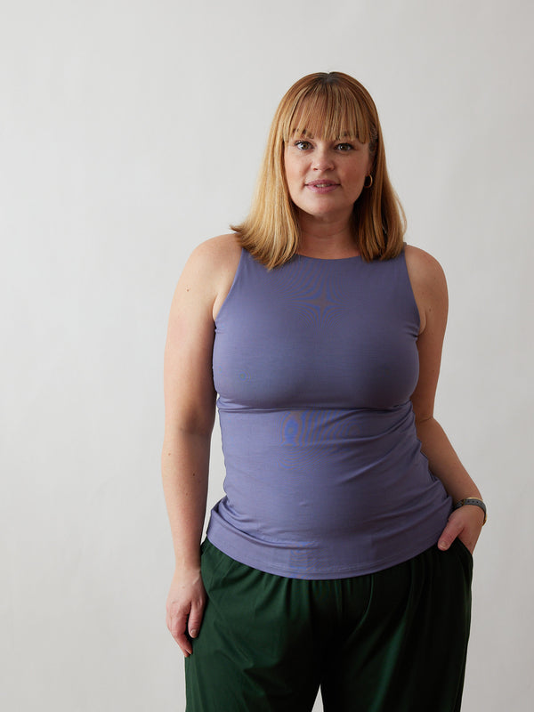 Reversable Dani Tank in pebble