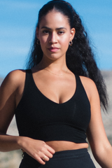 Free Label black andie bra, reversible wirefree bamboo bra