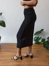 Free Label Vanna Skirt - Adjustable length - Skirt with ruching on the side - High waisted skirt - Skirt with pocket