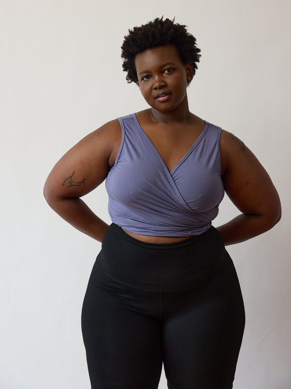 Wrap Tank top - Sustainably made tank top Vancouver - Free Label clothing - Size inclusive - Reversible tank top