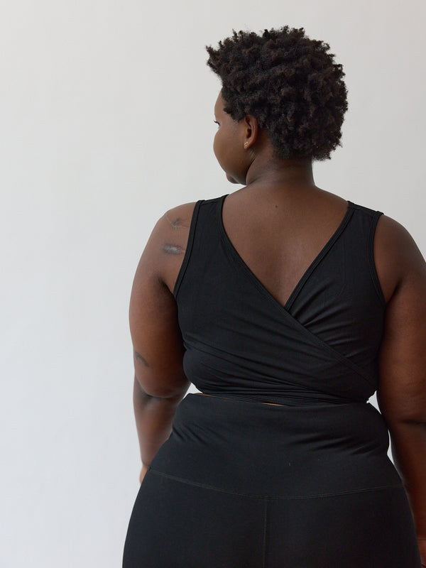 Wrap Tank top - Sustainably made tank top Vancouver - Free Label clothing - Size inclusive - Reversible tank top