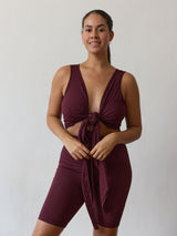 Wrap Tank top - Sustainably made tank top Vancouver - Free Label clothing - Size inclusive - Reversible tank top