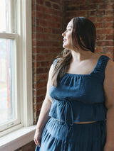 Cinch Waist Top - Summer - Thick Straps - Plus Size - Ethical Fashion 