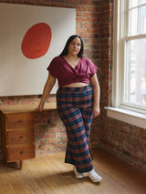 AS IF PLAID LORETTA PANT