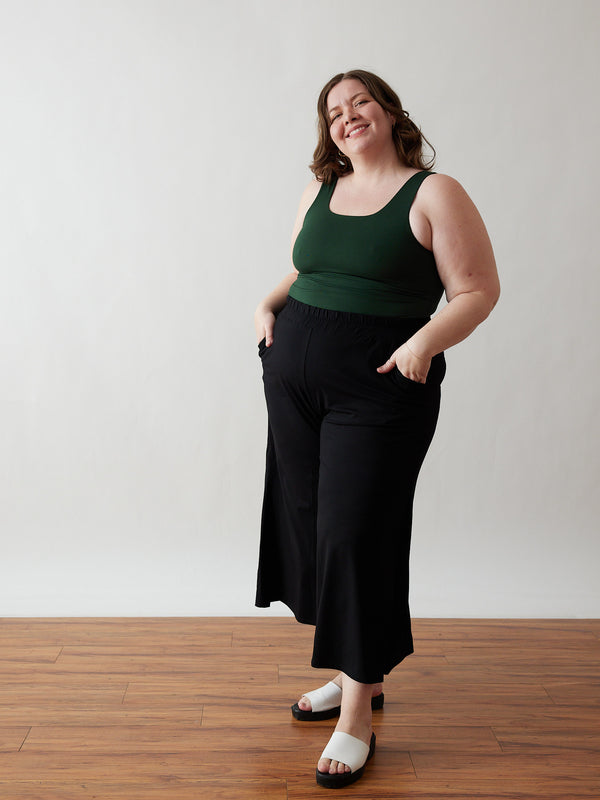 bamboo Rina tank in basil